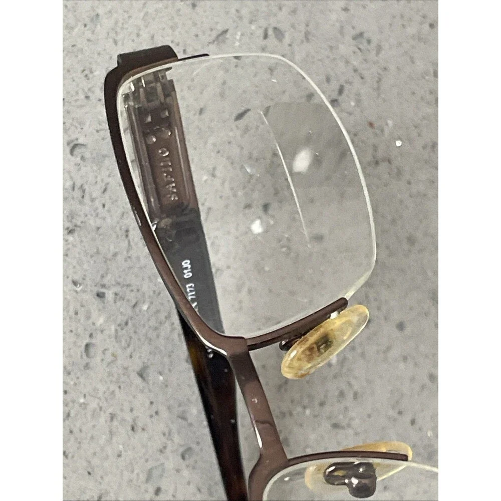 Safilo Eyeglasses Elasta 7173 01j0 52-18-140 Brown Bronze Metal FRAMES ONLY